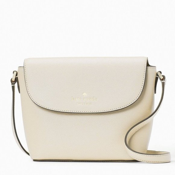 New Kate Spade Emmie Flap Crossbody Leather Buttermilk Glaze - Picture 1 of 4